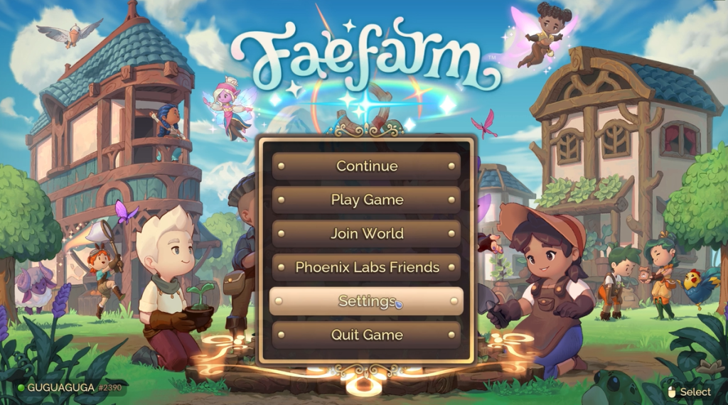 Fae Farm 【妖精农场】账号绑定+中文设置+好友联机教程