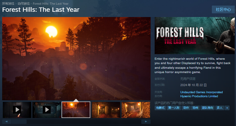 Forest Hills: The Last Year|游戏介绍/上线时间/配置要求/中文/游玩加速器推荐